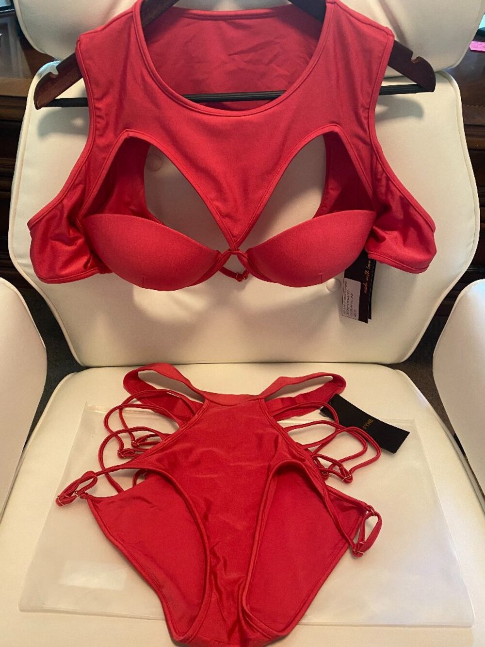 NEW WITH TAG PINK BIKINI SWIMWEAR BFYNE SIZE XL